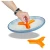 Import Eco Friendly 100% Food Grade Suction Silicone Divider Kids Divided Dish Plate Triangle Shape from China