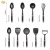 Import Eco-Friendly 9 Piece kitchen Accessories Food Grade Nylon Kitchen Cooking Utensils Set from China