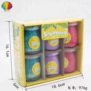 Eco-friendly educational DIY gift snow putty set for decoration and molding