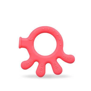 Eco-friendly octopus silicone baby teethers chewing toys