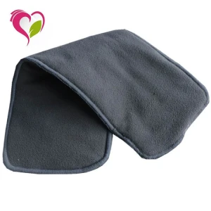 Eco Friendly Reusable Bamboo Charcoal Cloth Baby Diapers