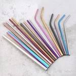Eco-friendly reusable Food Grade  Stainless Steel Metal Drinking Straws