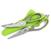 Eco-friendly stainless steel multifunction Kitchen shears/Kitchen scissor with magnetic case/Multi plastic cap magnetic scissor