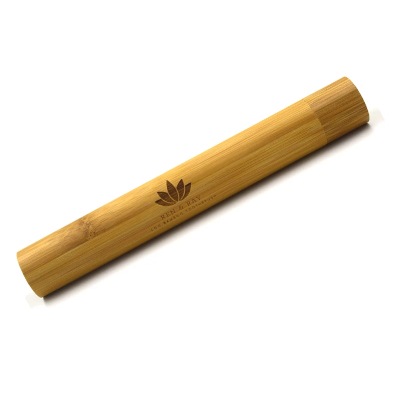 Eco-friendly Wooden Toothbrush Case Bamboo Material Toothbrush Tube Box