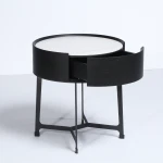Economical custom design round dining table marble outdoor round coffee table