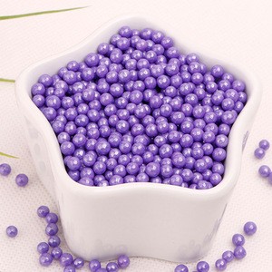 Edible Pearl in Purple for Cake Decoration Sugar Pearl