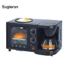 electric heater 3 in 1 Breakfast Maker Coffee Maker with Frying Pan and Toaster Oven