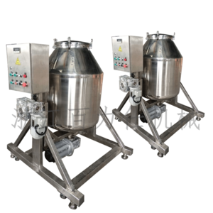 electric swing dry herb blending machine Industrial Rotary Steel Drum 100kg coffee bean mixer machine