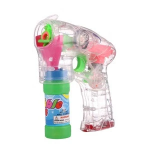 Electric Transparent Bubble Gun Toy , Bubble Liquid Not Included