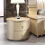 Elegant hotel furniture white round nightstand on  sale 25#