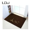 Embroidery Lucky Leaves Pattern Entrance Door Mat Can Luminous in Night