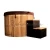 Import European jaccuzi bathtub,round wooden spa hot tub for outdoor from China