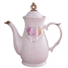 European style tea set luxury marble ceramic coffee tea set teapot set