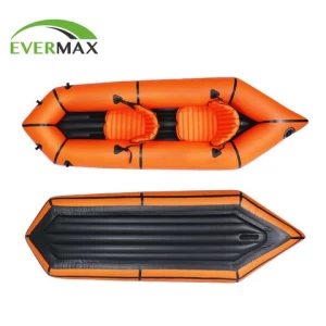EverEarth inflatable boat kayak 2 person inflatable kayak with free storage bag for blowing up kayak and as dry sack