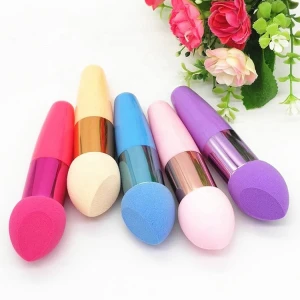 Facial Cosmetics Makeup Products Beauty Cosmetic Puff Makeup Sponges With Handle