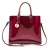 Import Factory custom luxury shiny vegan pvc hand bag ladies purse 3pcs handbag set women leather from China