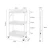 Import Factory Custom Wholesale 3 Tier Utility Rolling Cart Kitchen Organization Foldable Trolley Cart Rack from China