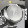 Factory direct 201 stainless steel household kitchenware soup pot