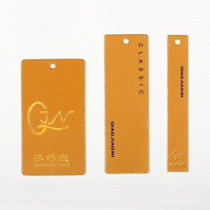 Factory direct custom tag hanger product tag design hang tags with string for clothing
