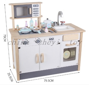 Factory direct sale wooden educational toys kids kitchen toy Wholesale montessori boy girls kitchen furniture toys part in china