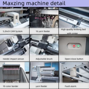 Factory direct sales Hot Selling  52Inch Double System Shoes Upper Knitting Machine With Low Price
