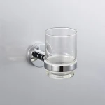 Factory Direct Stainless Steel Single Tumbler Holder with Glass Cup