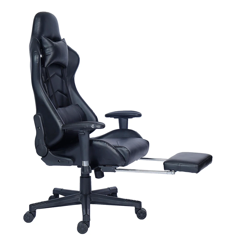 Factory Direct wholesale Ergonomic hot sale leather Office Racing Gaming Chair with Footrest