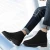 Import Factory Height Increasing Black Canvas High Neck Shoes For Men from China