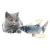 Import Factory Hot Selling Amazon USB Charging Plush Fish Toy Electric Simulation Fish Interactive Floppy Smart Pet kicker Fish Toy from China
