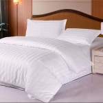 Factory Jiangsu 3cm Satin Stripe Bedding Set With 100% Cotton