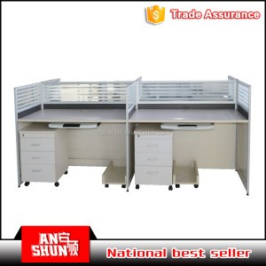 factory office furniture steel knock down metal office desk with partition