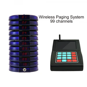 Factory outlet customer queue coaster pager wireless paging calling system for restaurant