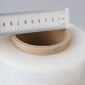 Factory price customized puncture resistance stretch wrap film lldpe prestretching black in roll size 80GA*18