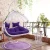 Import Factory price double seats round shape egg hanging chair patio swings from China