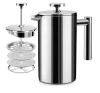 Factory price Manufacturer Supplier 800ml 1000ml stainless steel double wall french press coffee maker