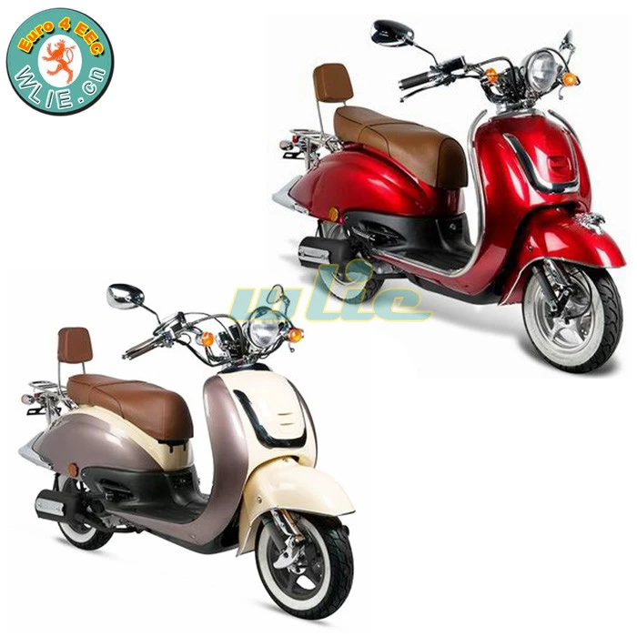 Factory price znen hot sell motorcycle gas scooter 50cc fosti vespa revival electric Retro 50cc/125cc (Euro 4)