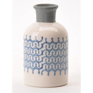 Factory supplier bottle shape fancy china bulk wholesale vases for restaurant
