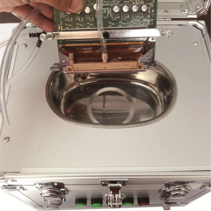 Factory ultrasonic UV print head cleaner washing machine for toshiha ricoh print head