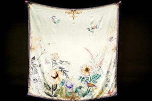 Factory wholesale 100% silk scarf from SUZHOU  printed silk scarf