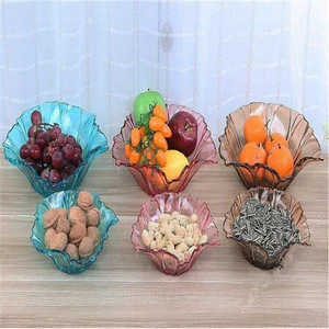 Factory wholesale decorative fruit plastic bowl