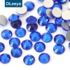 Factory Wholesale Price Montana Glass Flat Back Non Hot Fix Rhinestones for Garment Accessories