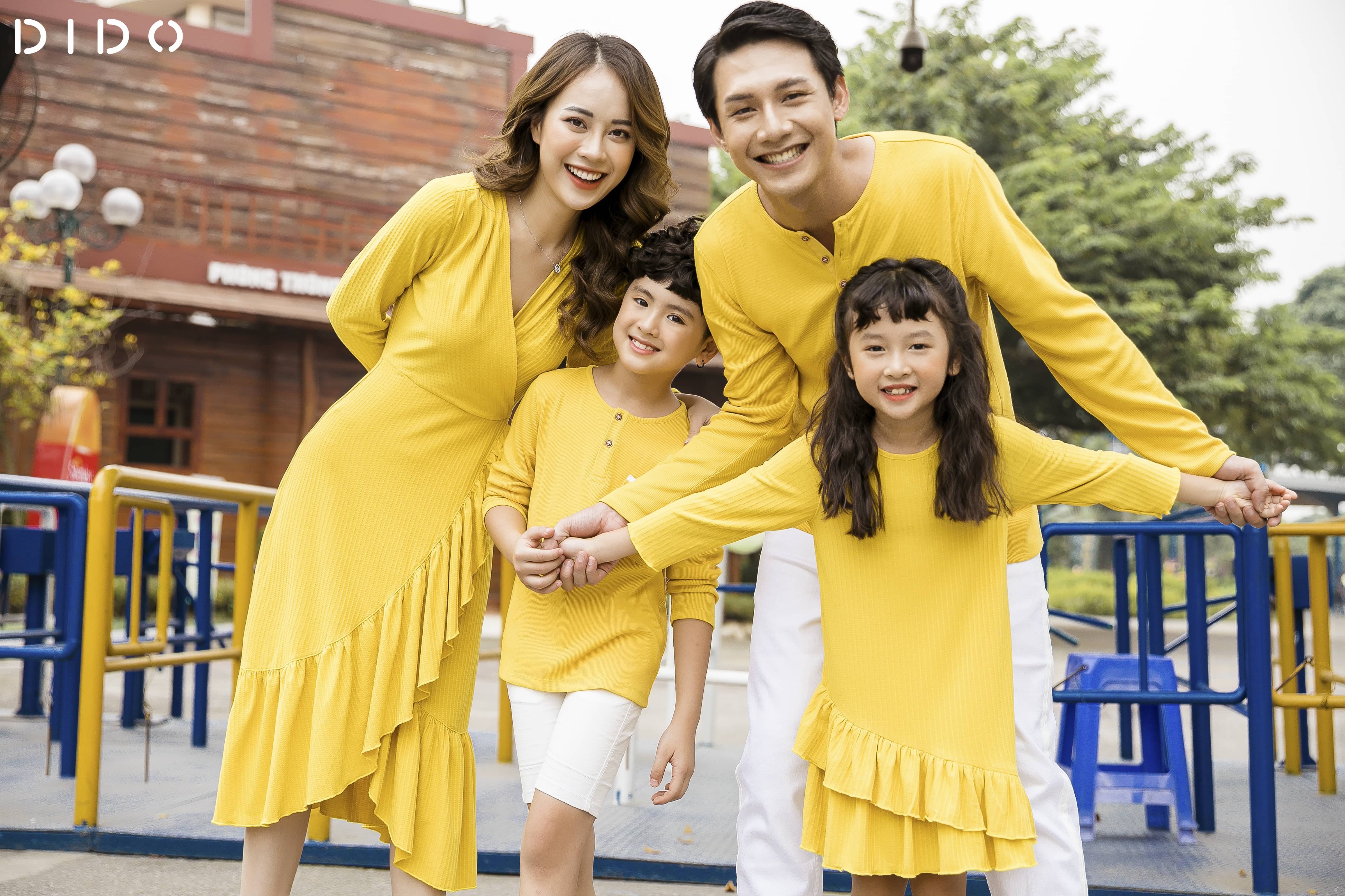 Family Matching Elegant Double Layer Dress 2020 Mommy And Me Outfits