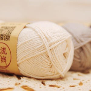 Fancy cotton acrylic linen blend fancy ribbon yarn