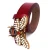 Import Fancy  thin  pu leather women belt with butterfly rhinestone buckle for dresses and jeans from China