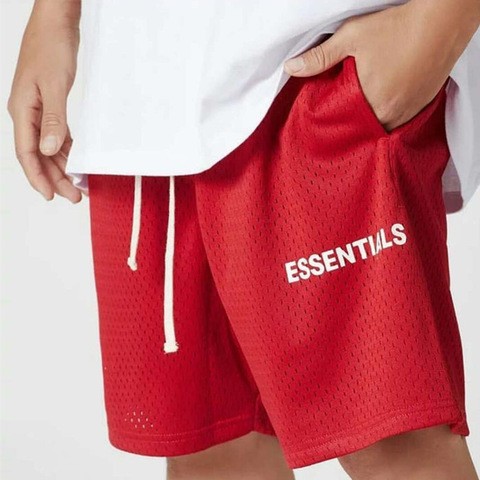 Fashion Sports Mens Breathable Mesh Hip-hop Streetwear Casual Mens Running Shorts Essentials