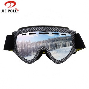 Fashion UV400 protect PC Lens skiing eyewear polycarbonate blue mirror coating snowboard goggles