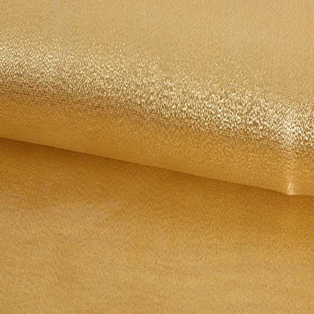 Fashionable dress glitter silver silk cloth decorates toy gold silk fabrics
