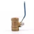 Import Female Thread Blue Long Handle Brass Ball Valve from China
