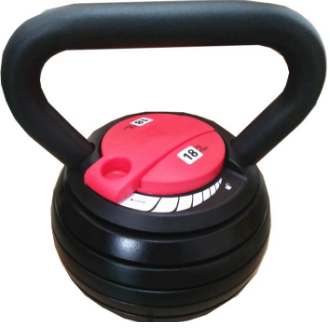 Fitness Kettlebell Cast Iron with Vinyl Coating Adjustable Professional Kettlebell Non-Slip for Strength Training