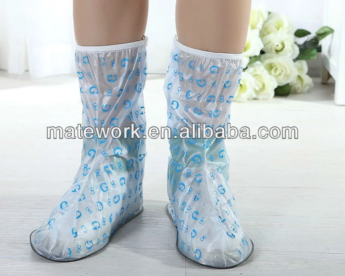 Flat Female Rain Boot WaterProof Shoe covers XL&amp;L